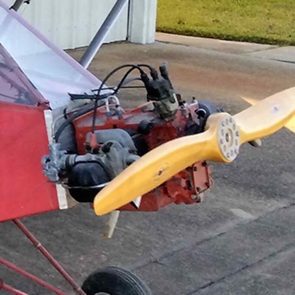 Better Half VW Aero Engine With Yellow Wings
